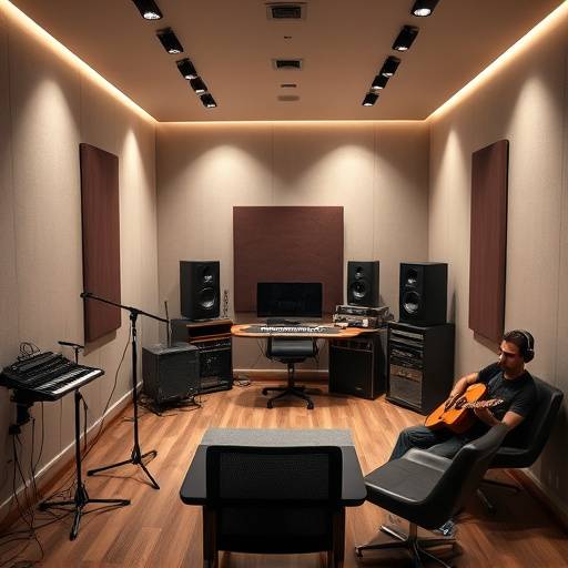 Studio B: Smaller, more intimate studio suitable for voice-over work and smaller ensembles.
